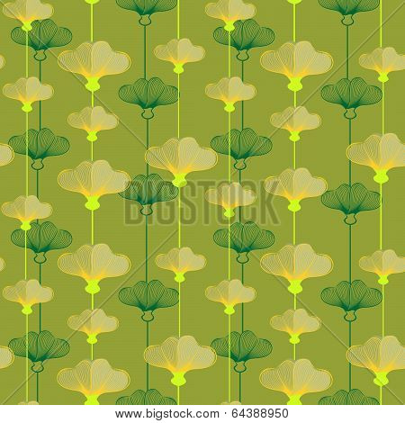 Pattern With Yellowcup Flowers
