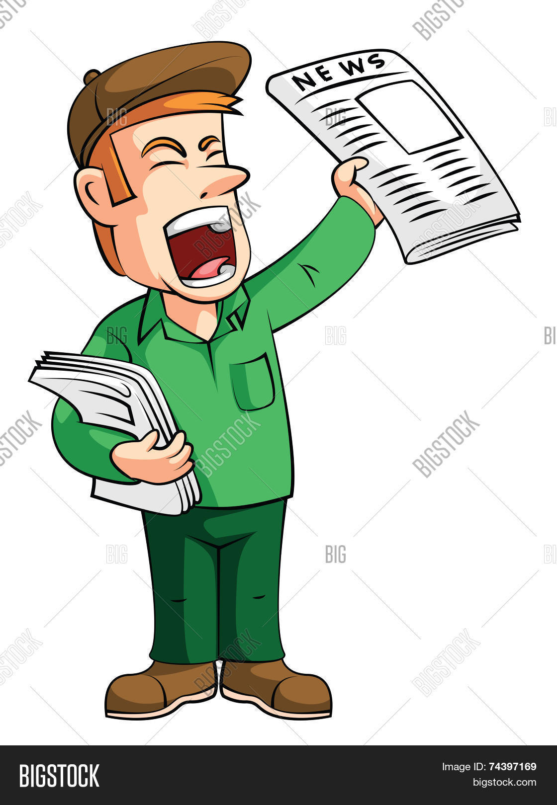 Paper Boy Vector & Photo (Free Trial) Bigstock