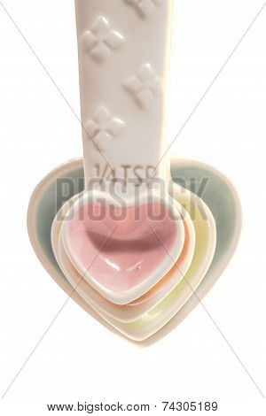 Measuring Spoons shaped like Hearts