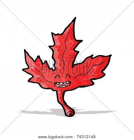 red maple leaf cartoon character