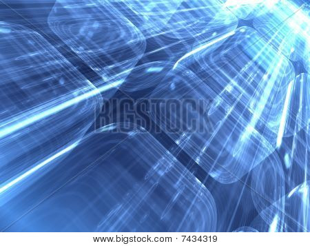 Abstrakt blau