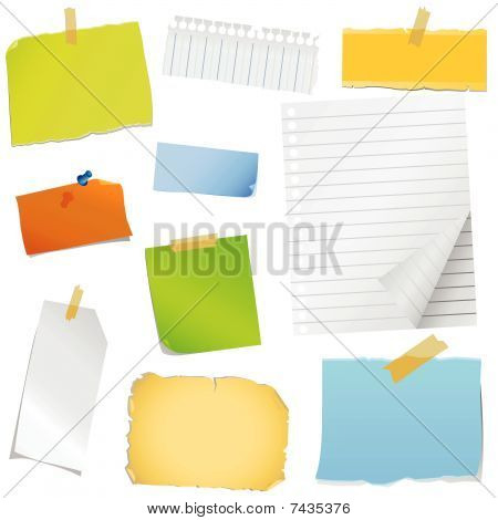 Note paper vector
