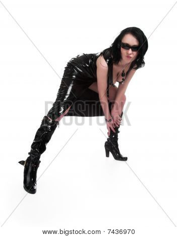 The Girl In Clothes From Latex