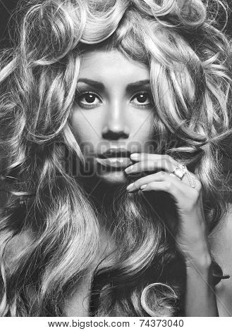 Beautiful Blond Woman Portrait