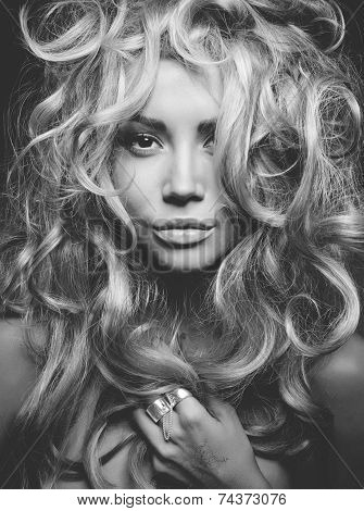 Beautiful Blond Woman Portrait
