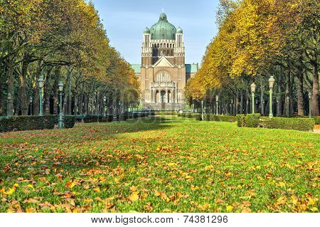Elisabeth Park Near Basilica Of Sacred Heart, Brussels