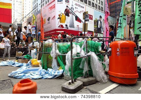 Umbrella Revolution In Mong Kok