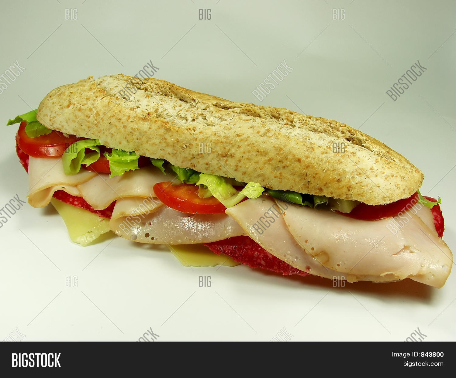 Ham Salami Sandwich Image & Photo (Free Trial) Bigstock