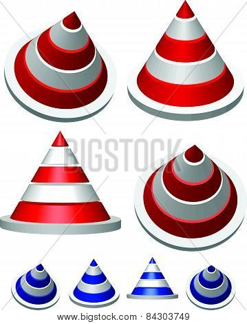 Illustration Of Traffic Cones