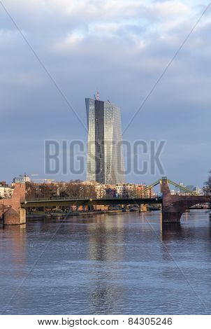 The New Seat Of The European Central Bank In Frankfurt
