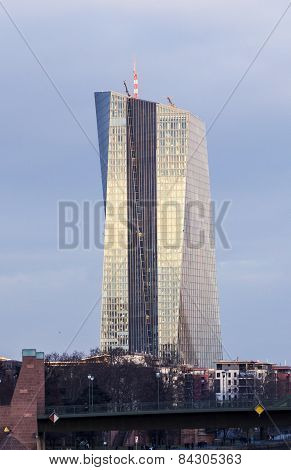 The New Seat Of The European Central Bank In Frankfurt