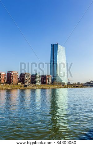 New Seat Of The European Central Bank In Frankfurt