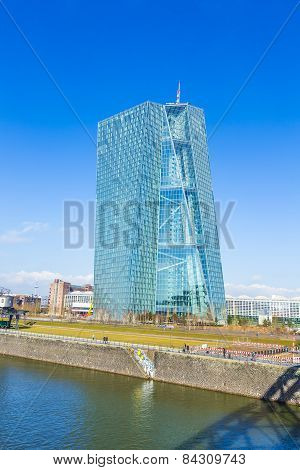 New Seat Of The European Central Bank In Frankfurt