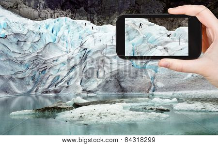 Photo Of Briksdal Glacier In Norway