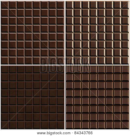 Chocolate Seamless Background Set
