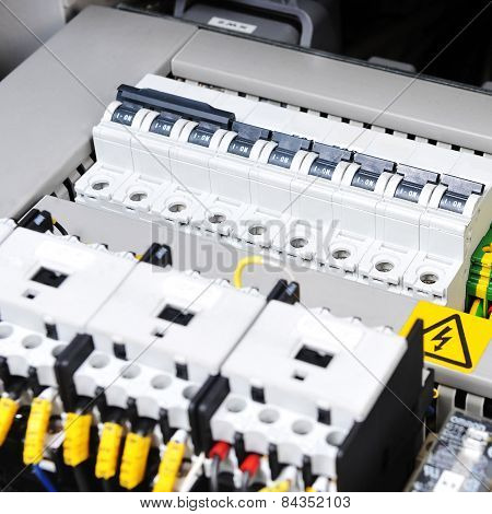 Panel With  Electrical Equipment