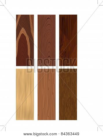 Photorealistic types of wood