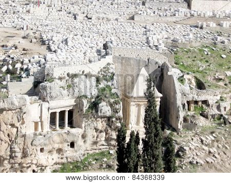 Jerusalem Tomb Of Zechariah On Mount Of Olives 2008