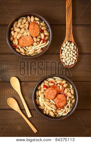 Chilean Dish Called Porotos con Riendas