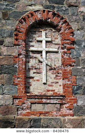 Rood In Orthodox Cathedral Ruins In TÃµrva, Estonia