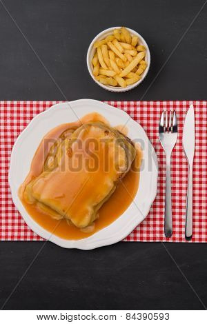 Francesinha And French Fries