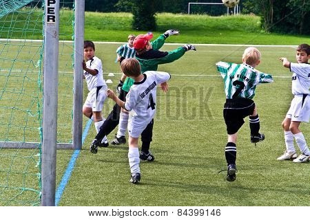 Children Of Bsc Schwalbach Playing Soccer