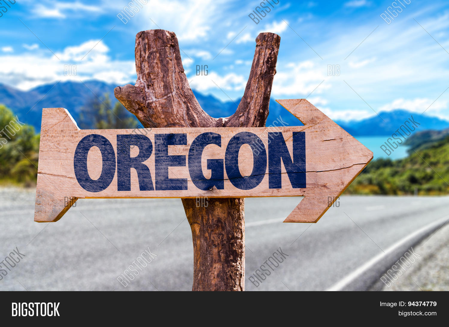 Oregon Wooden Sign Image & Photo (Free Trial) Bigstock