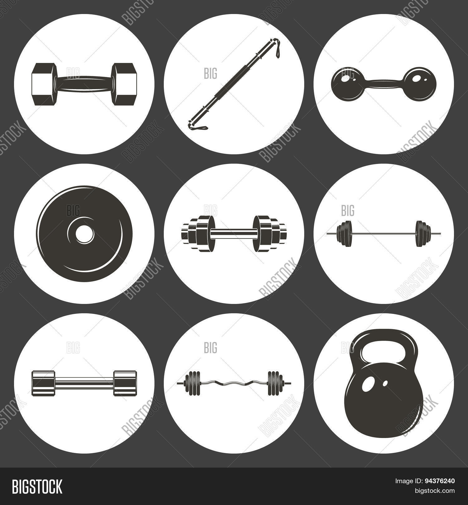 Set Sign Weights Vector & Photo (Free Trial) | Bigstock