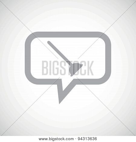 Plunger grey message icon