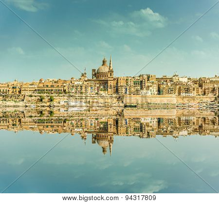 Valletta Skyline in the day. Malta