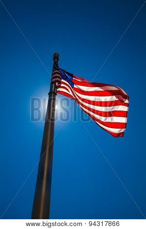 The flag and the sun