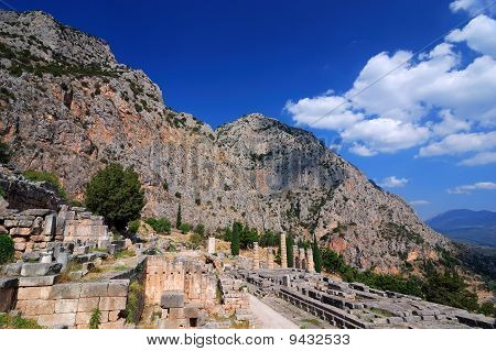Antiche rovine di Delfi