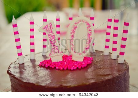 10th Birthday Cake decoration