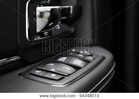 Door Control Panel In A Modern Car