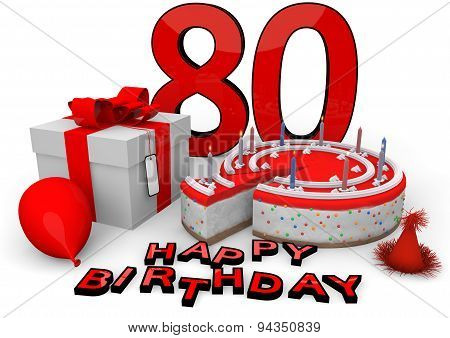 Happy Birthday In Red