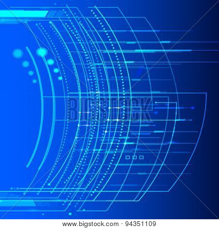 Technology Abstract Background Grow Bright Light Element 006