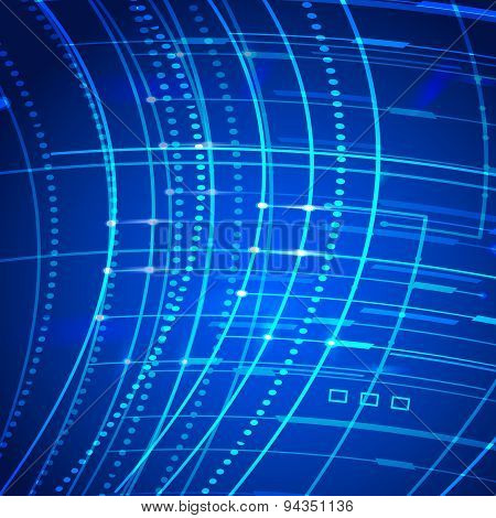 Technology Abstract Background Grow Bright Light Element 007