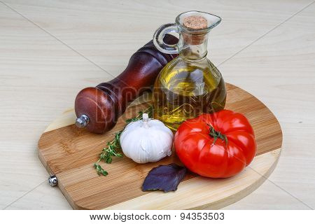 Olive Oil With Thyme, Garlic