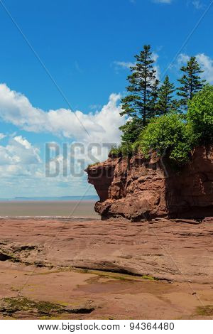 View at Burncoat Head Park on the Bay of Fundy in Nova Scotia.  Where the highest tides in the world are reported.