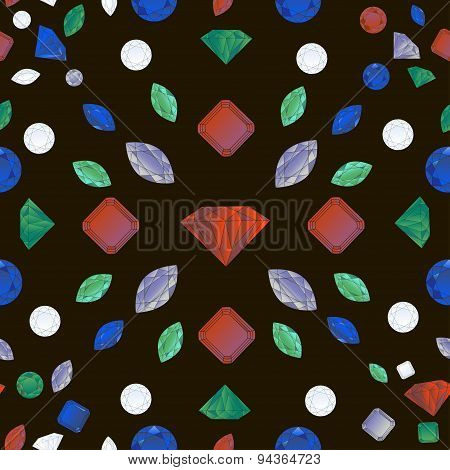 Seamless pattern diamonds