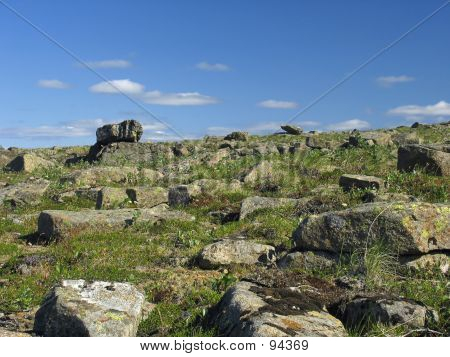 Verstreute Steine