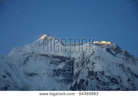 The Himalaya mountain peak