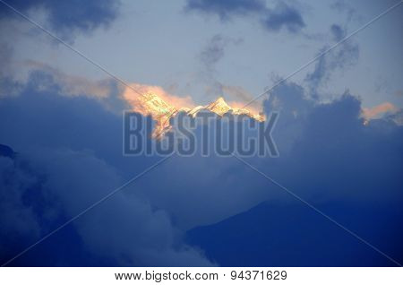 The Himalaya mountain peak