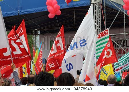 Trade union demostration