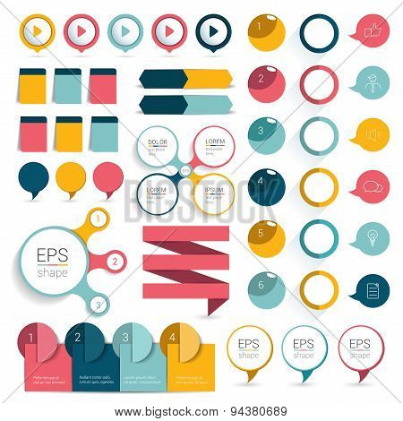 Set Infographics Design Elements.