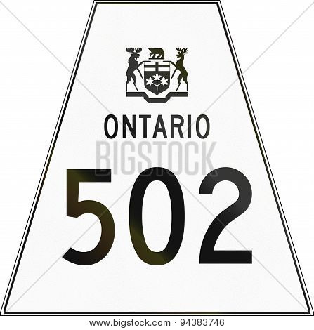 Ontario Highway Shield 502
