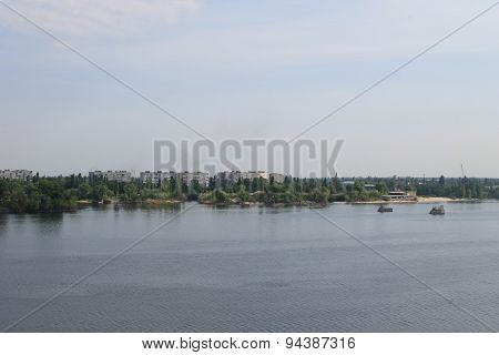 Dnieper river in Ukraine