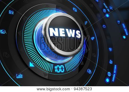 News Controller on Black Control Console.