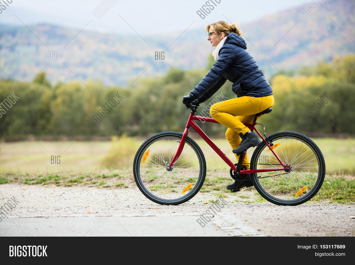 urban biking woman riding