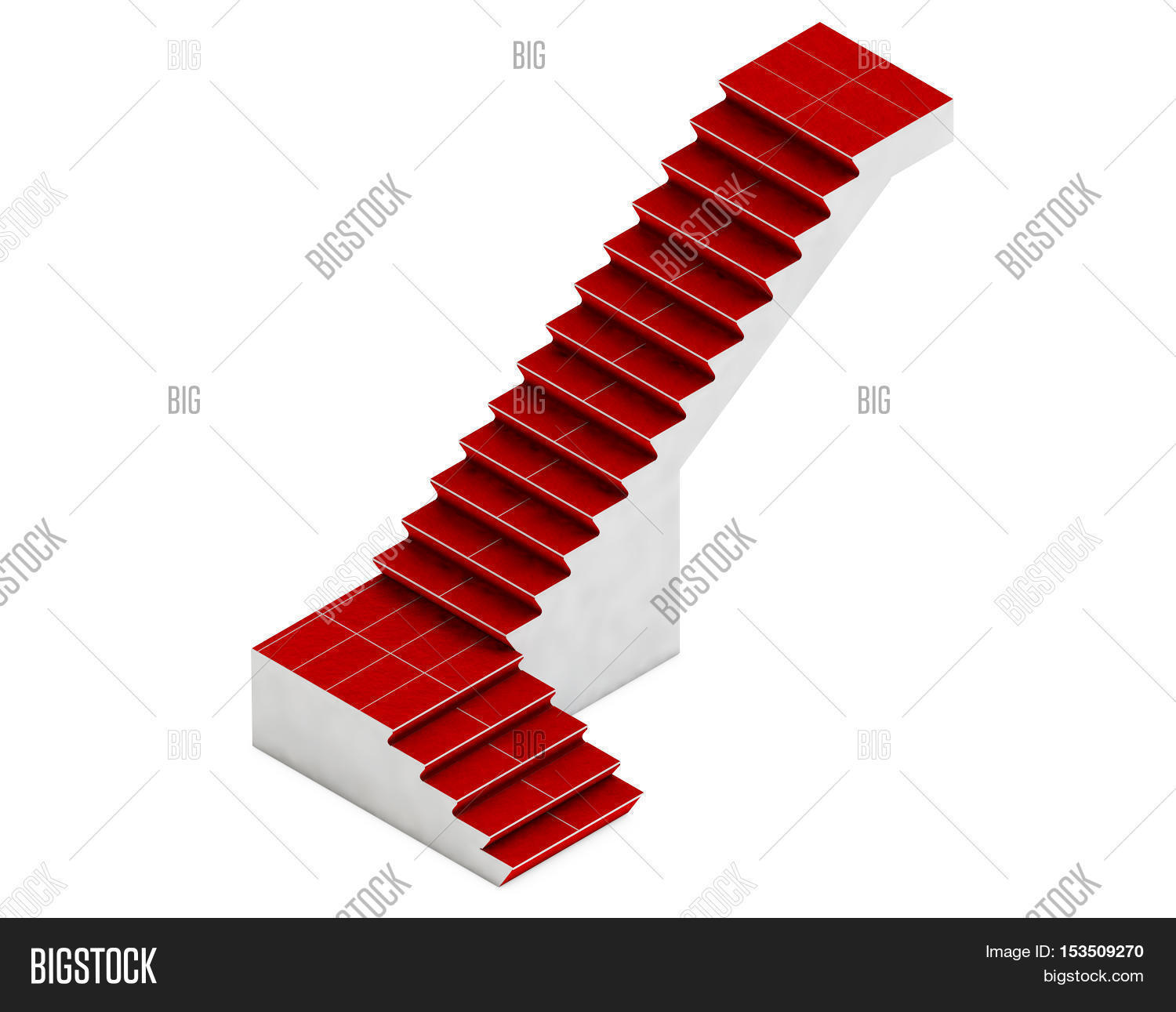 Isometric Staircase 3d Image & Photo (Free Trial) | Bigstock